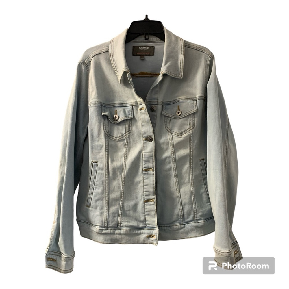 Torrid Light Blue Jean Jacket Size 2